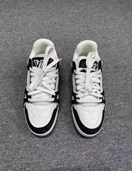 Louis Vuitton Trainer Black White Swarovski 1ABM08 review 