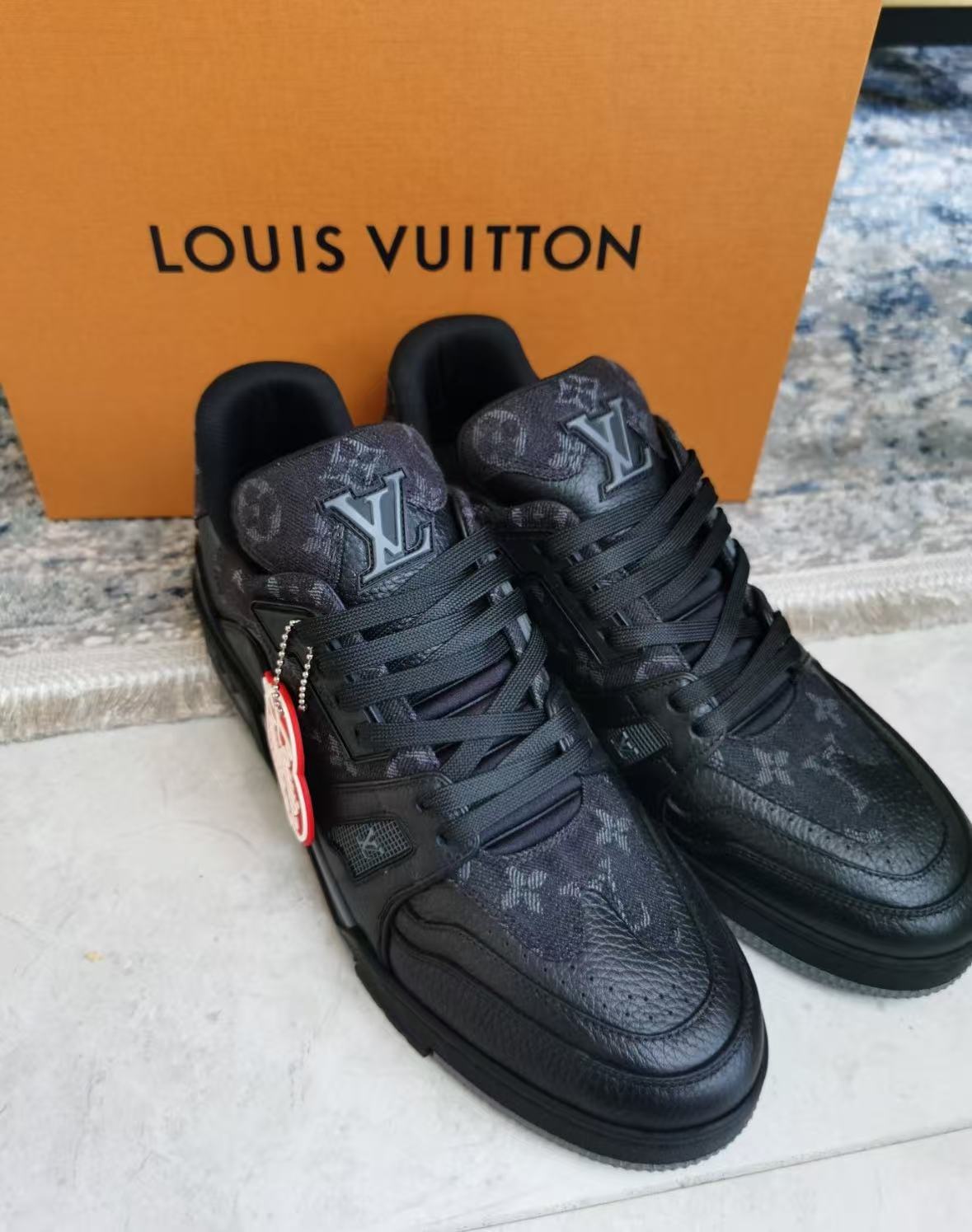 Louis Vuitton LV Trainer x Nigo Black Denim 1A9IPX review man