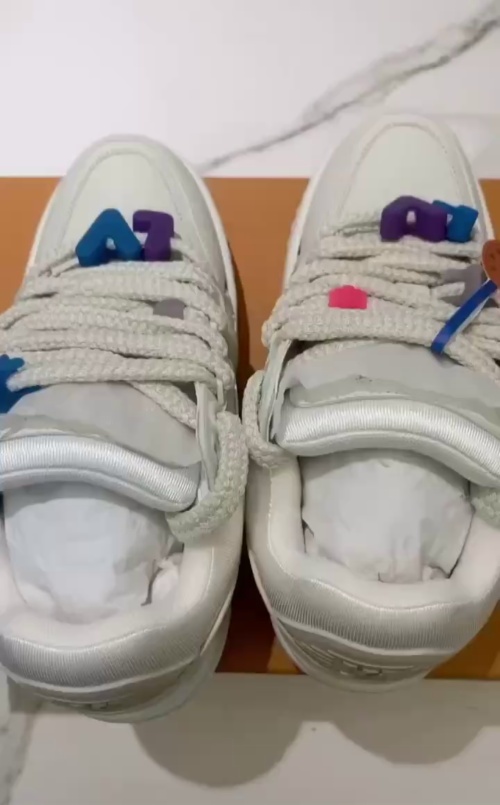 Louis Vuitton LV Trainer Maxi White  1AB8RK  review 