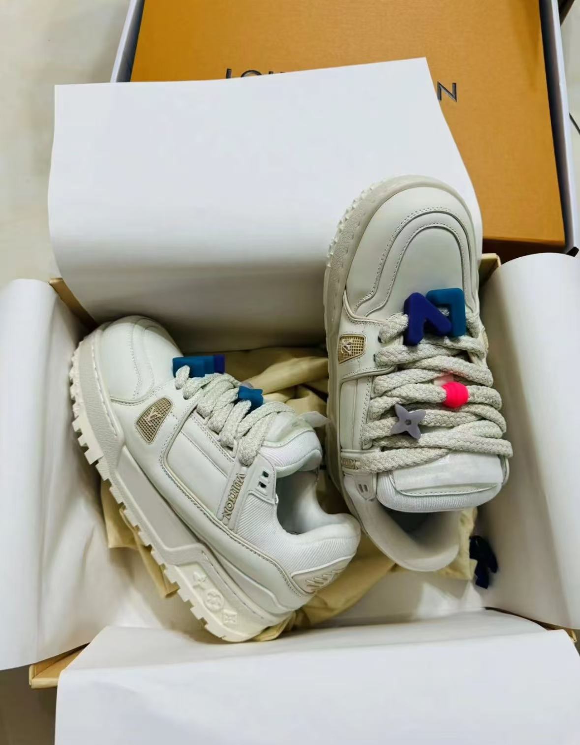 Louis Vuitton LV Trainer Maxi White  1AB8RK  review Dia