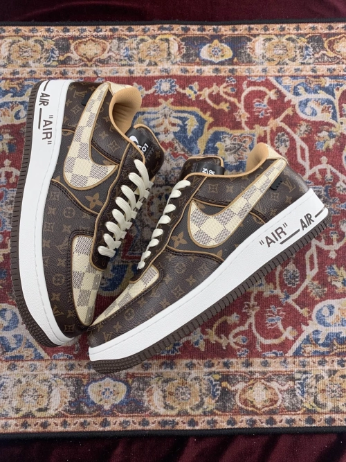 Louis Vuitton x Nike Air Force 1 Coffee review 