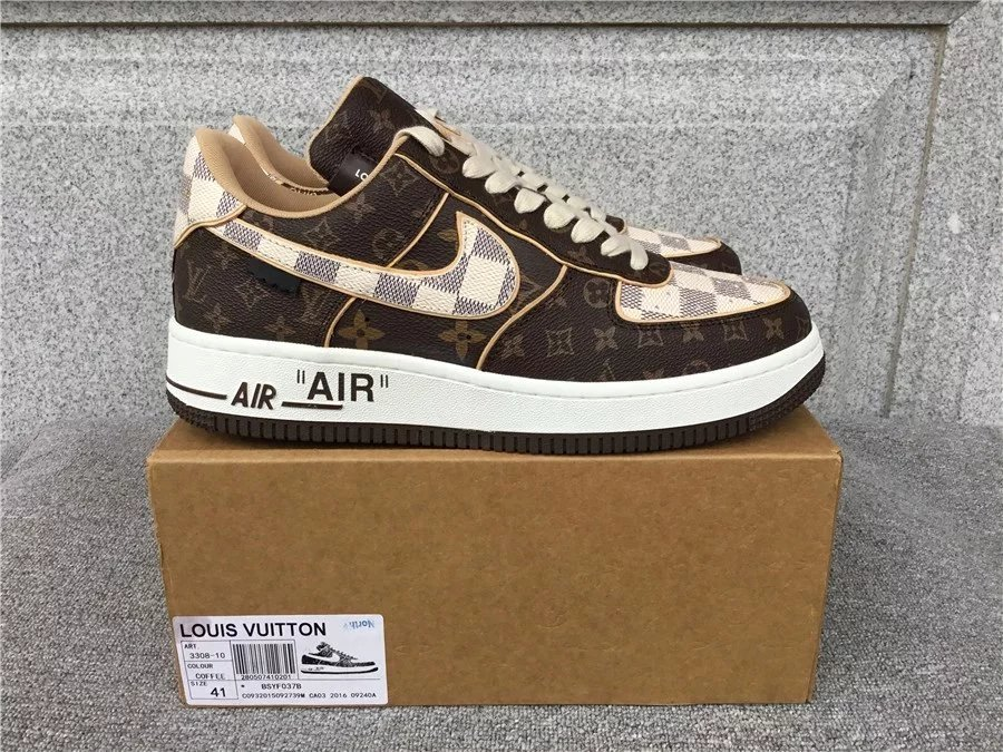 Louis Vuitton x Nike Air Force 1 Coffee review ngelin