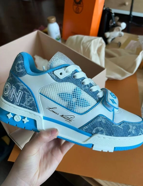 Louis Vuitton Trainer Monogram Denim 1A9ZIH review 