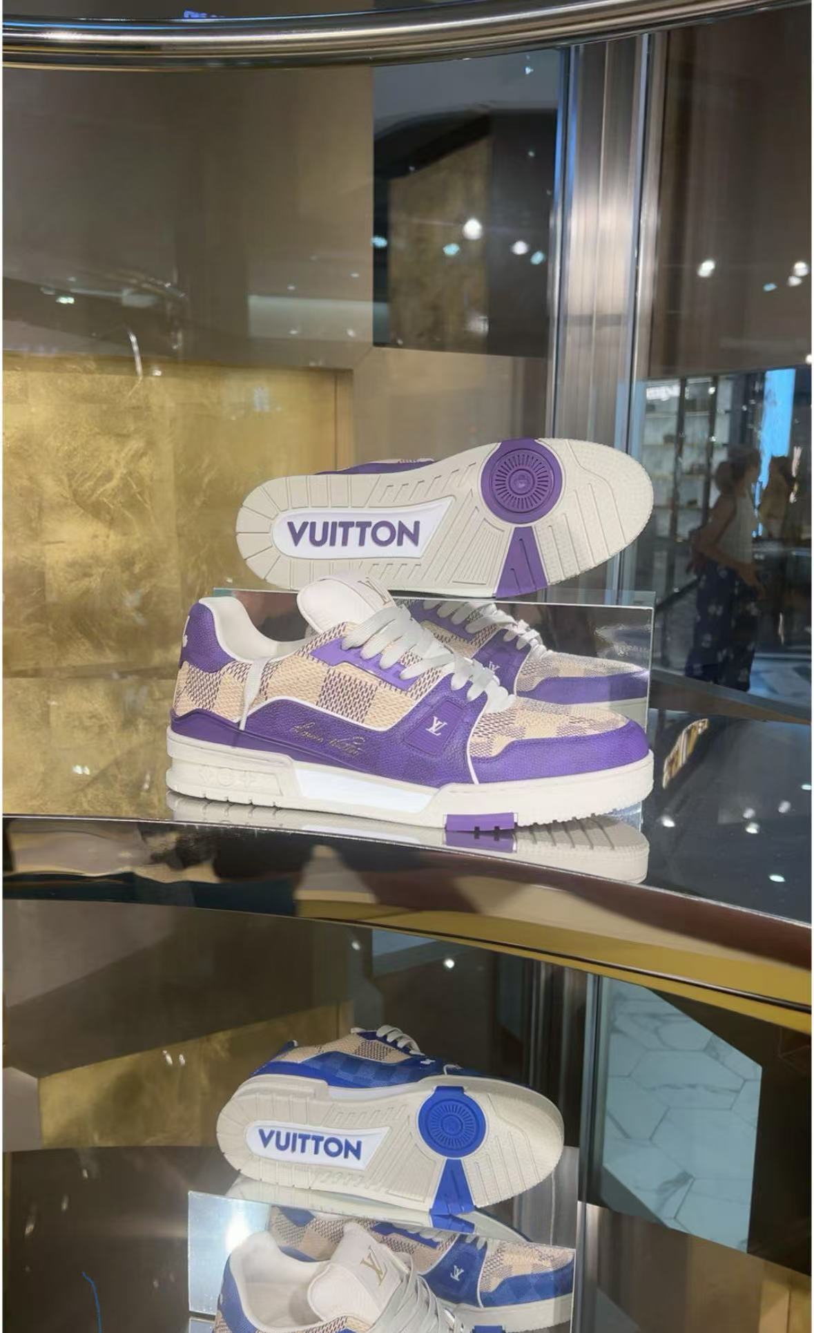 Louis Vuitton Damier LV Trainer Purple 1AC579 review Tobey