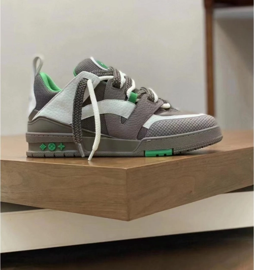 Louis Vuitton LV Skate Sneaker Grey Green 1ABZ4R review 
