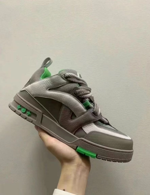 Louis Vuitton LV Skate Sneaker Grey Green 1ABZ4R review 