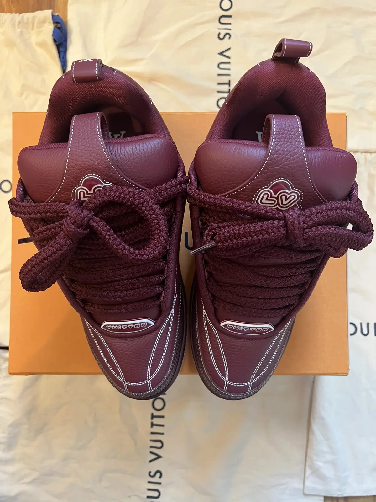 Louis Vuitton LV Skate Sneaker Bordeaux Red 1ABZ6H review Prima