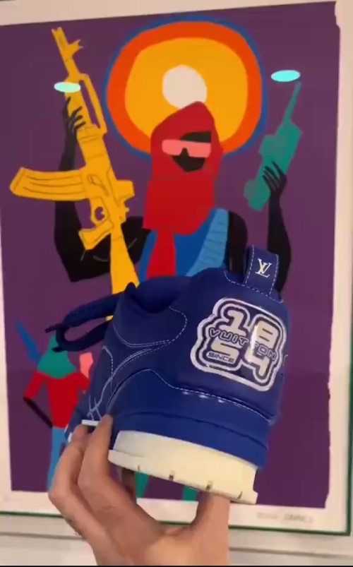 Louis Vuitton LV Skate Sneaker Blue 1ABZ71 review 