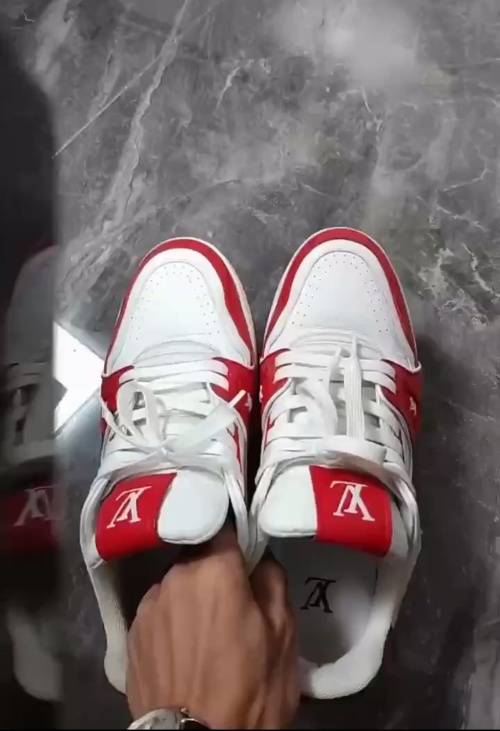 Louis Vuitton Trainer #54 Signature Red White 1AANFJ  review 