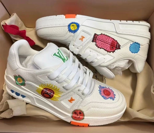 Louis Vuitton x Yayoi Kusama Trainer White Print 1ABD3G review 