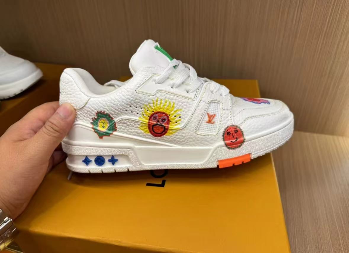 Louis Vuitton x Yayoi Kusama Trainer White Print 1ABD3G review elyn