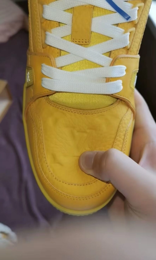 Louis Vuitton Trainer Yellow Embossed Monogram  1AARG0 review 