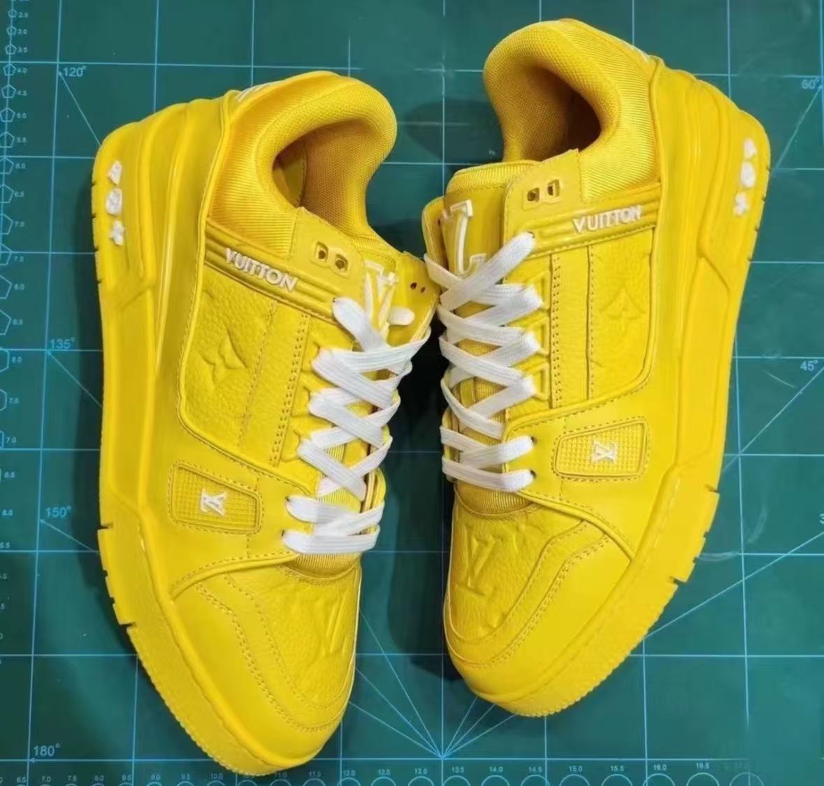 Louis Vuitton Trainer Yellow Embossed Monogram  1AARG0 review rian