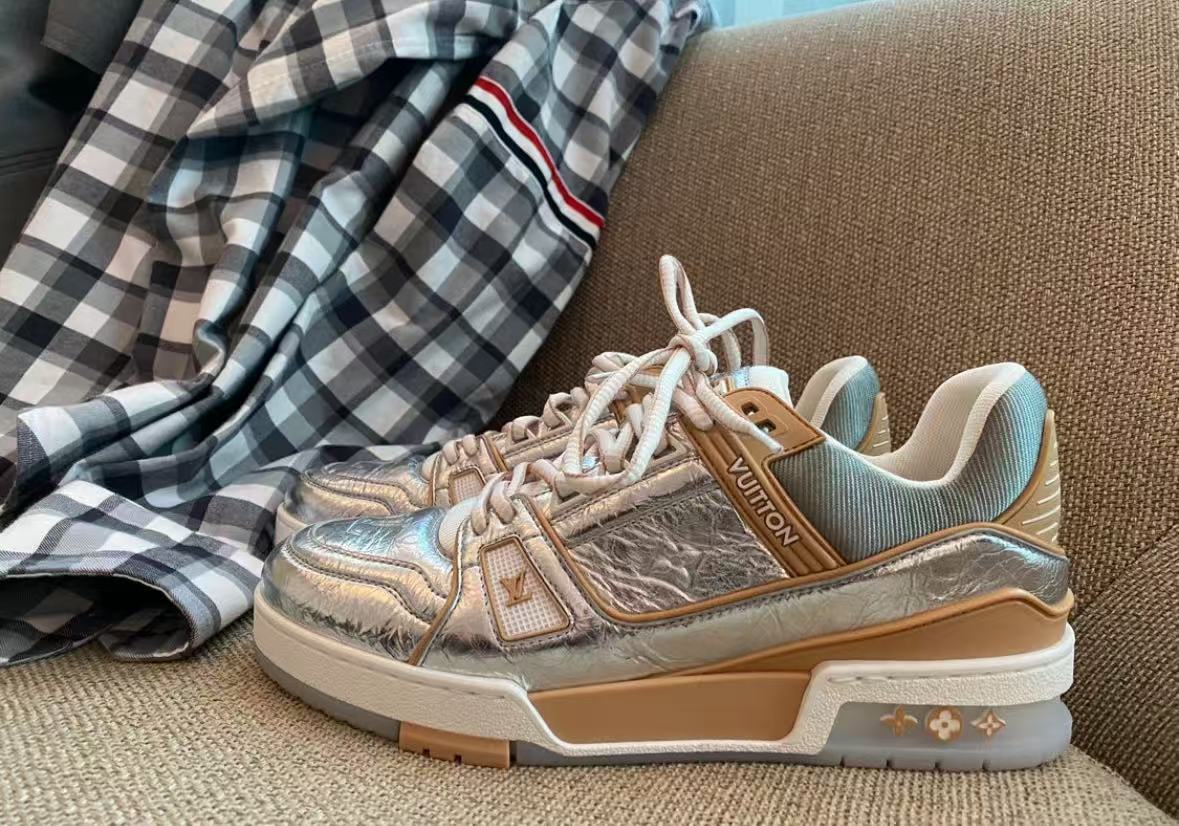 Louis Vuitton Trainer Sliver  review ncy
