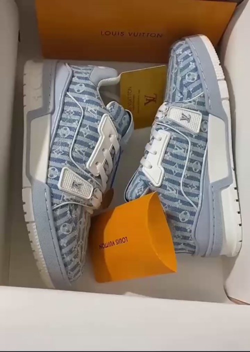 Louis Vuitton Trainer Blue Stripe Monogram 1ABG1L review 