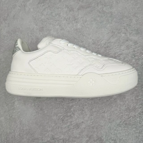LOUIS VUITTON Groovy Platform Sneaker All White  1ACL5O  review 