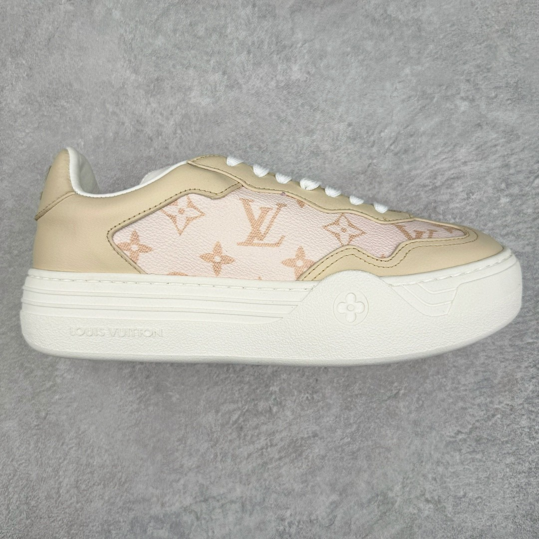LOUIS VUITTON Groovy Platform Sneaker Pink Brown  1ACSVV  review rginia