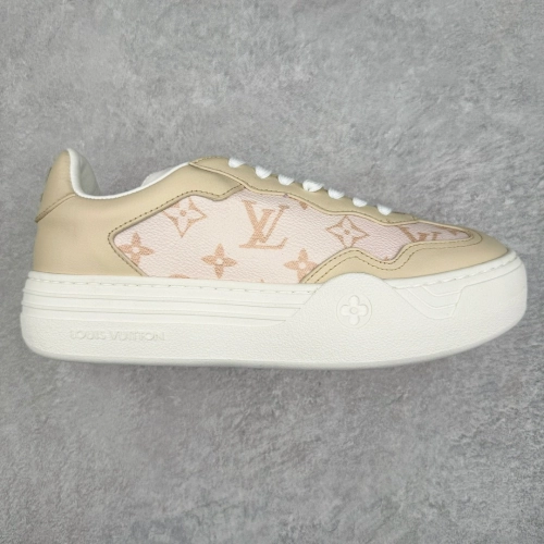 LOUIS VUITTON Groovy Platform Sneaker Pink Brown  1ACSVV  review 