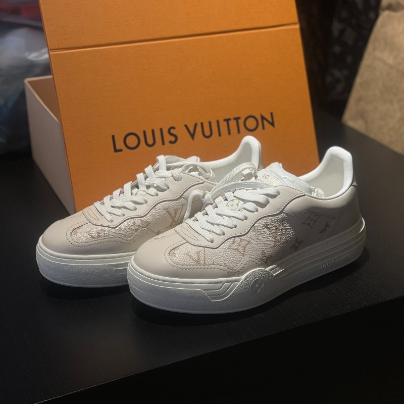 LOUIS VUITTON Groovy Platform Sneaker Pink Brown  1ACSVV  review fred