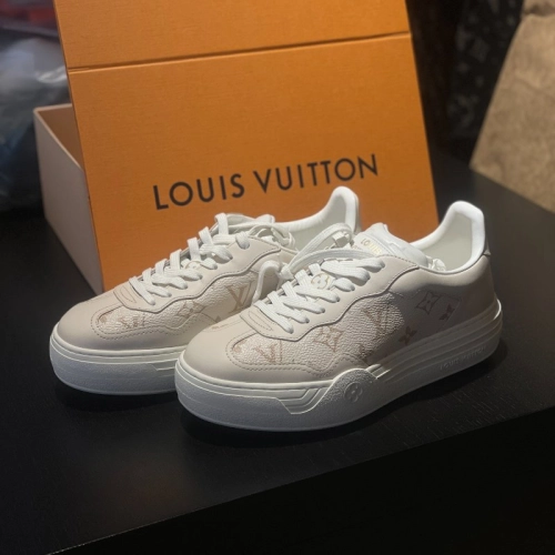 LOUIS VUITTON Groovy Platform Sneaker Pink Brown  1ACSVV  review 