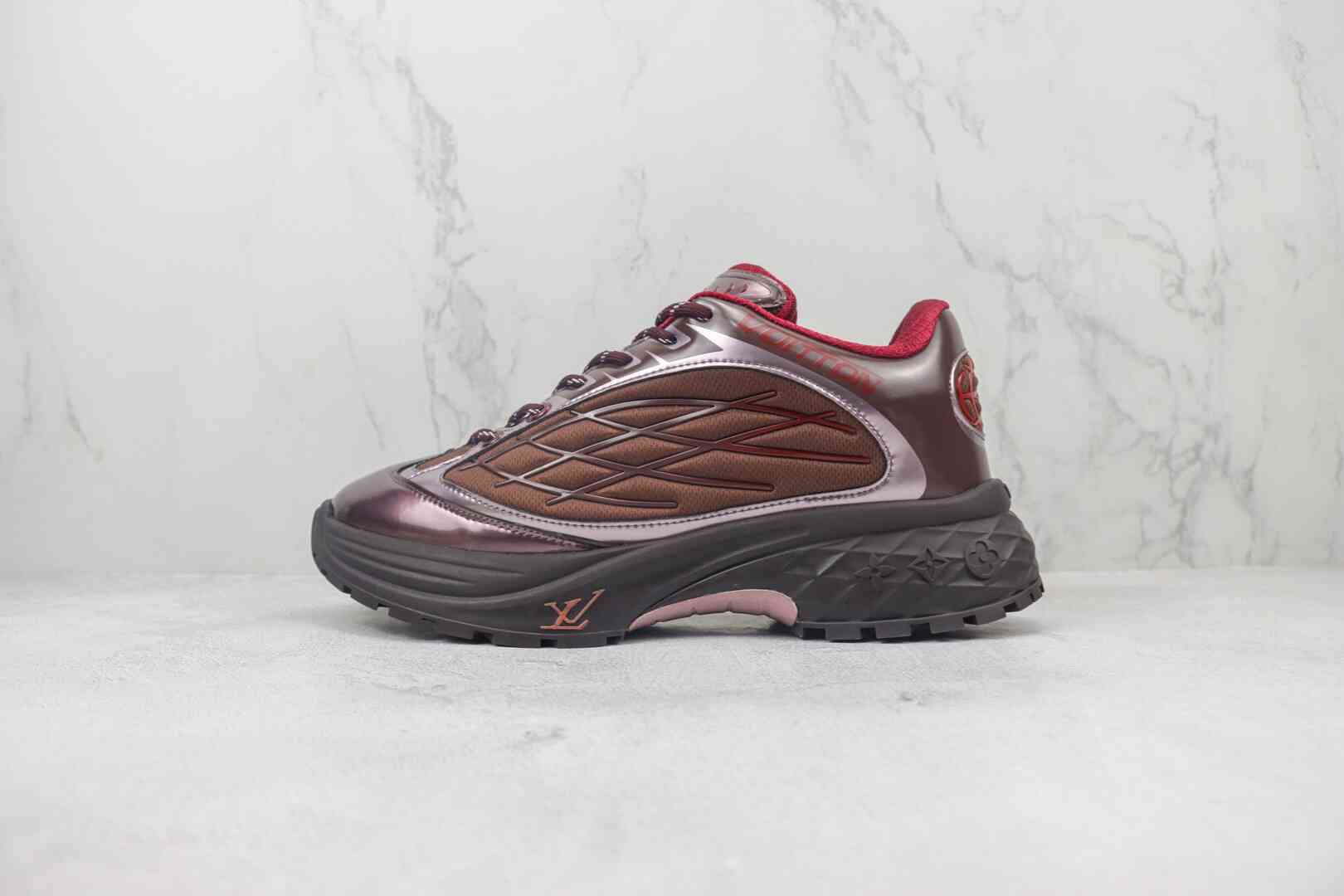 LOUIS VUITTON Discovery Lace Up Wine Red review ara