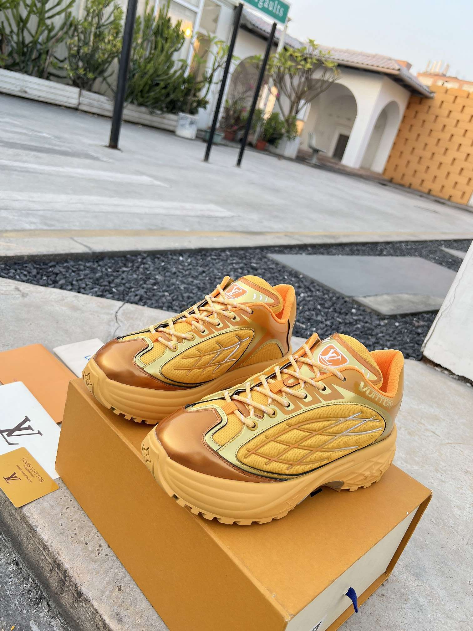 LOUIS VUITTON Discovery Lace Up Golden review 0