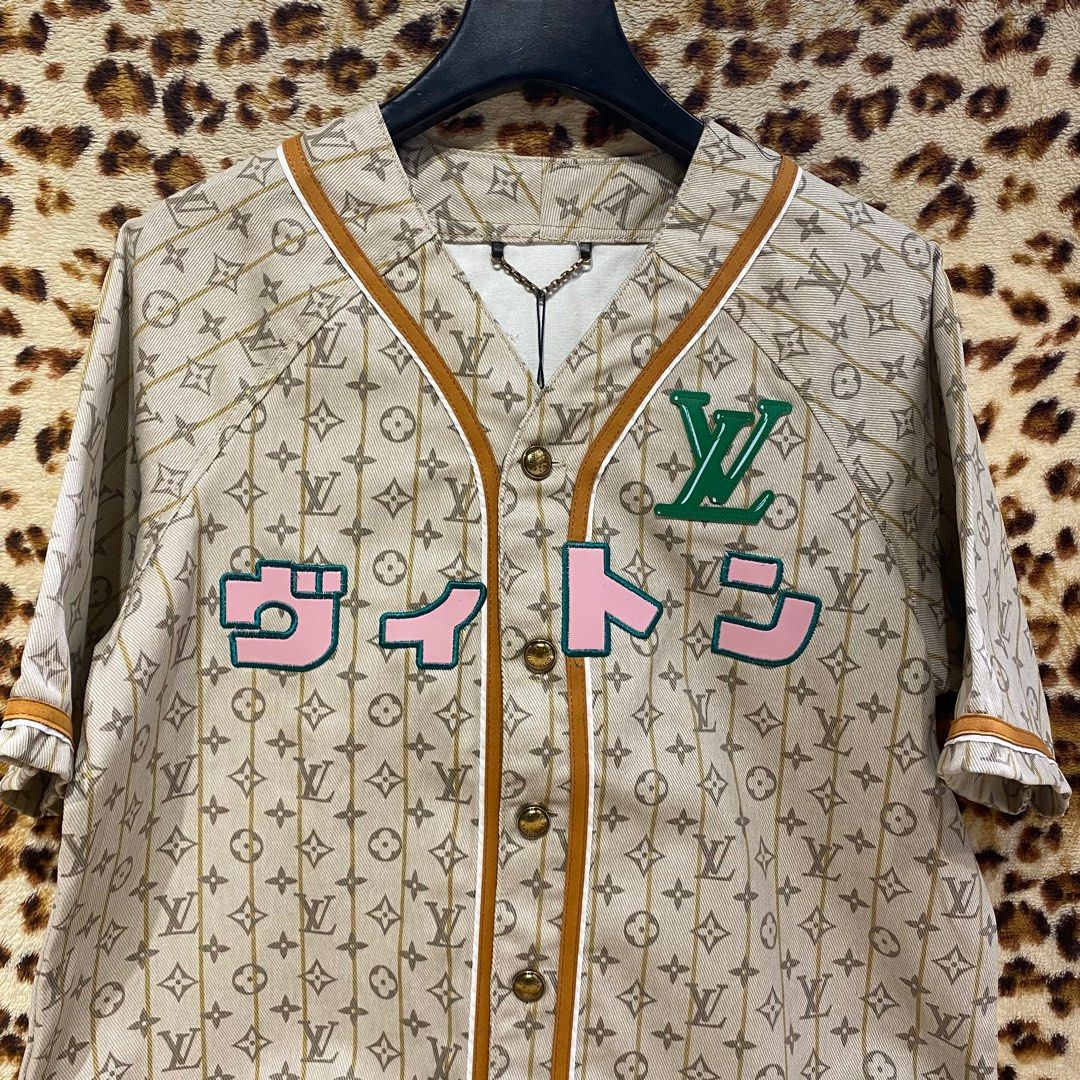 Louis Vuitton collarless all-over jacquard cardigan short-sleeved jacket review allis