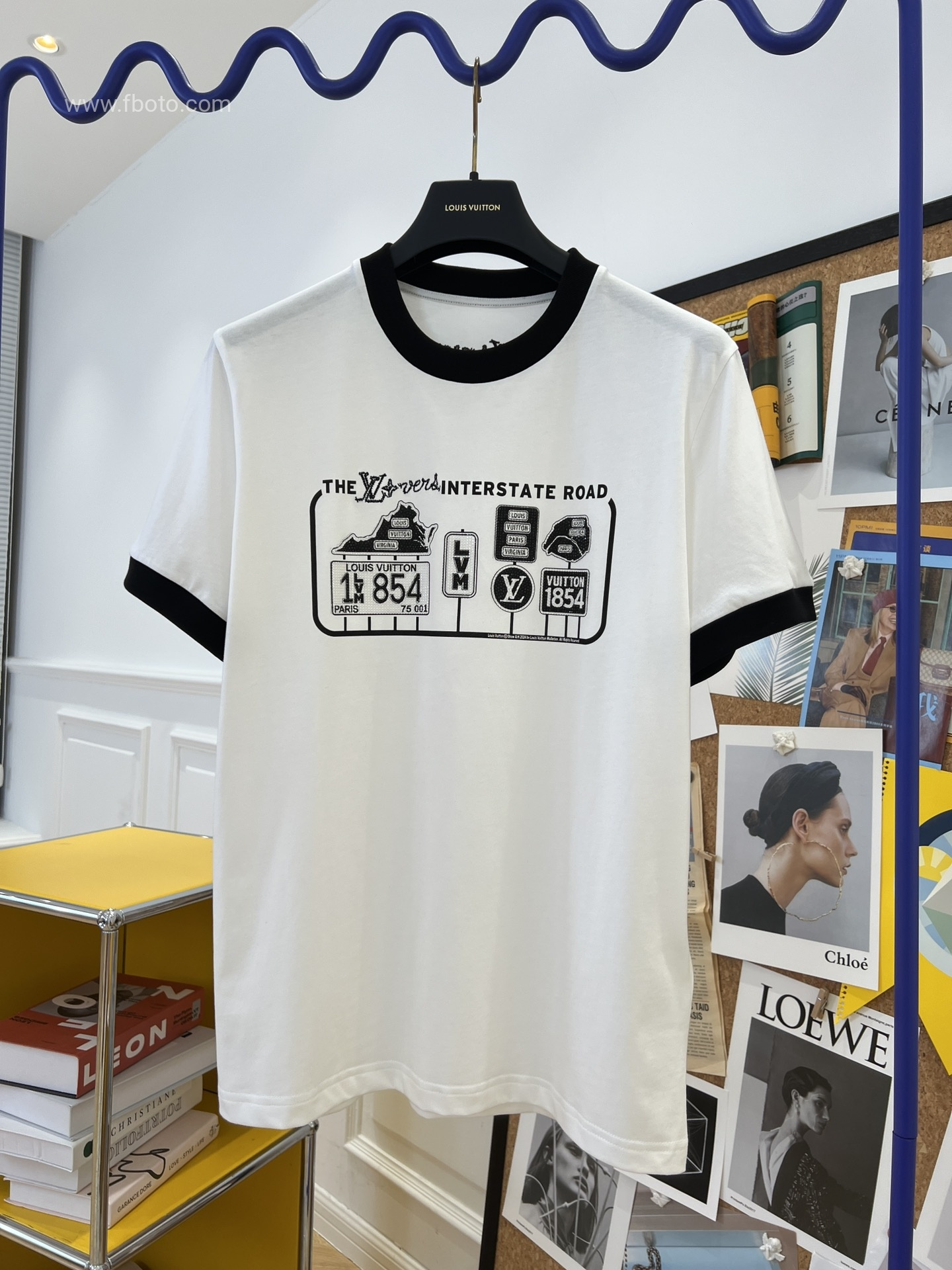 Louis Vuitton letter logo road sign print round neck short sleeves review nda