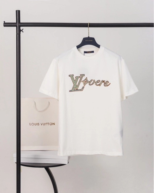Louis Vuitton 25ss Rainbow Braid Embroidered Short Sleeve White review 