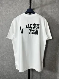 Louis Vuitton 2025ss Lettering Round Neck Short Sleeve White review 