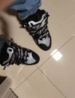 Lanvin Curb Sneaker Black Grey FM-SKRK11-REFL-P2210 review wsasd