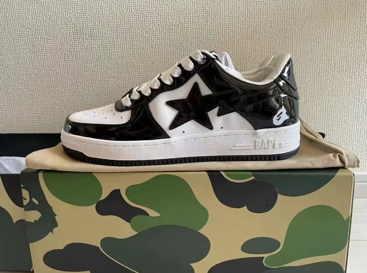 A Bathing Ape Bape Sta Low Black White Panda 1H70-191-001 review shley
