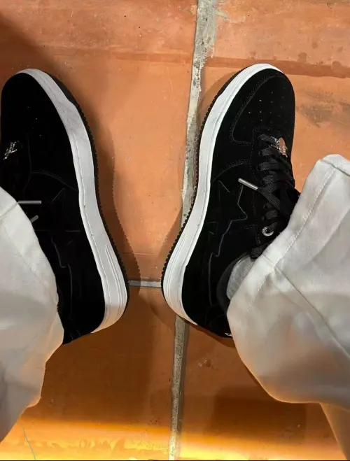 A Bathing Ape Bape Sta Black Suede 1H70-191-004 review 