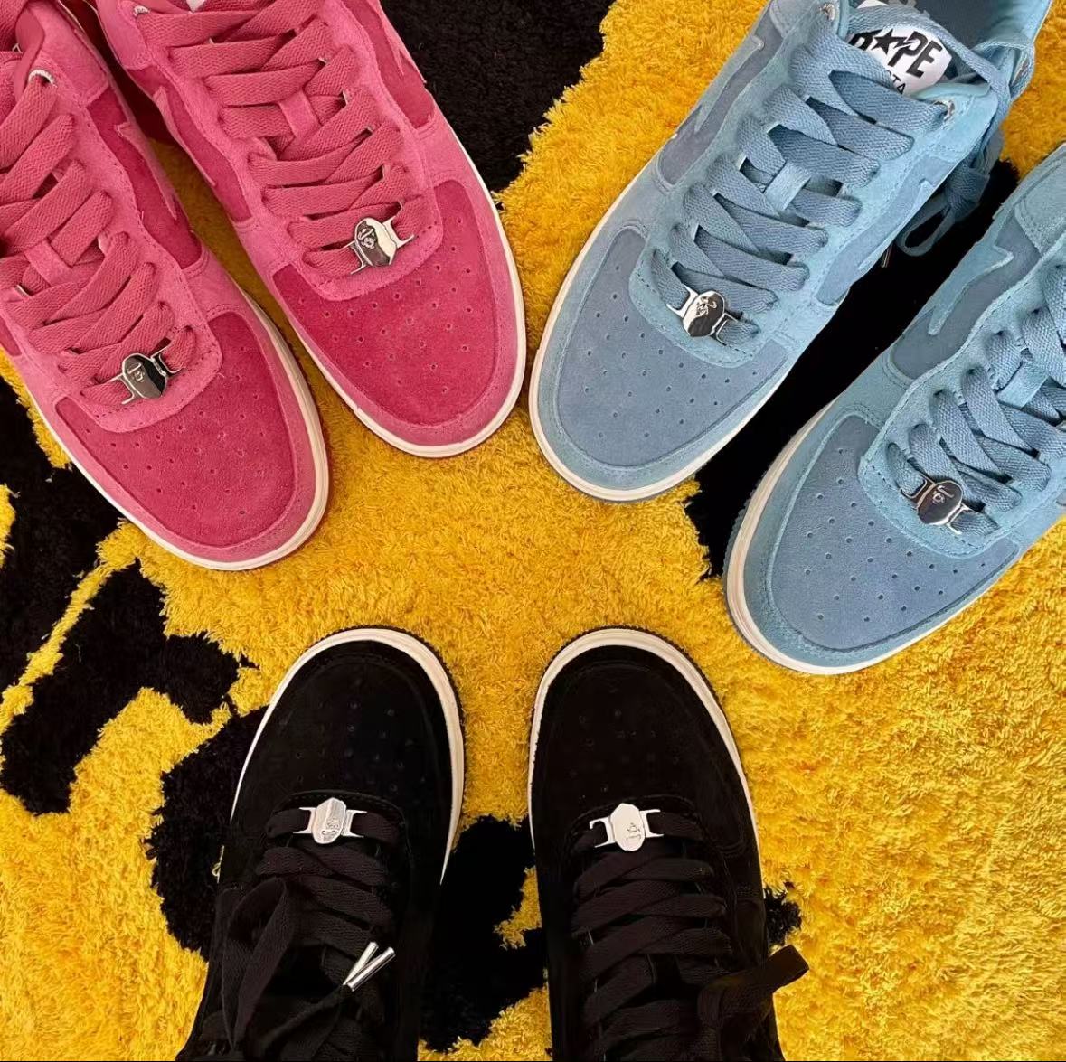 A Bathing Ape Bape Sta Black Suede 1H70-191-004 review ecili