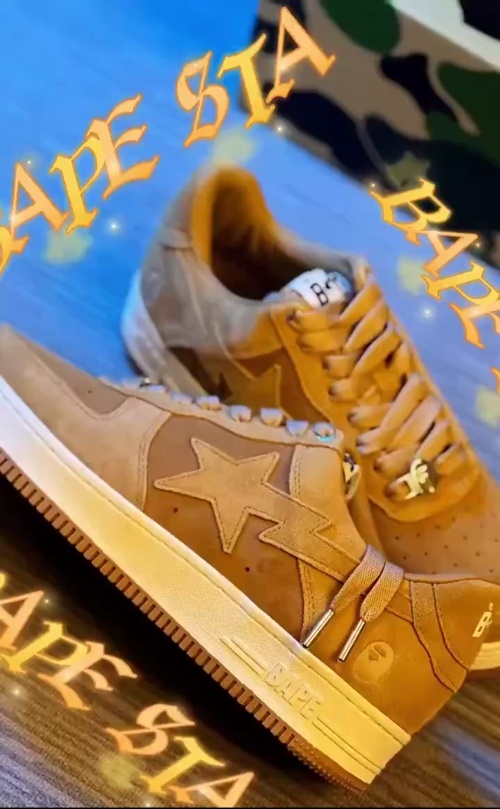 A Bathing Ape Bape Sta Beige Suede 1H70-191-004 review 