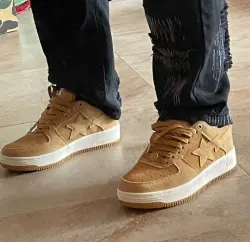 A Bathing Ape Bape Sta Beige Suede 1H70-191-004 review Ambe