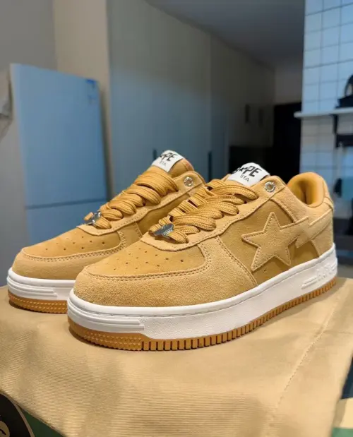 A Bathing Ape Bape Sta Beige Suede 1H70-191-004 review 