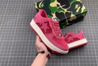 A Bathing Ape Bape Sta Pink Suede 1H70-191-004 review xand