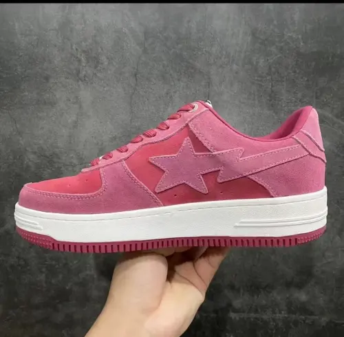 A Bathing Ape Bape Sta Pink Suede 1H70-191-004 review 
