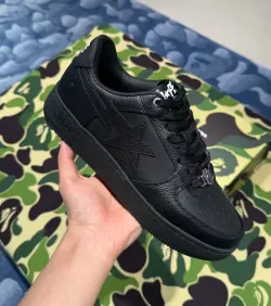 A Bathing Ape Bape Sta Low Triple Black  1J30 -191- 013 review icol
