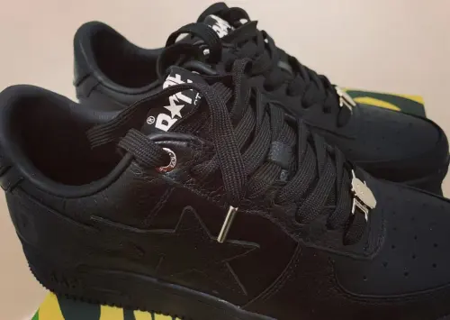 A Bathing Ape Bape Sta Low Triple Black  1J30 -191- 013 review 