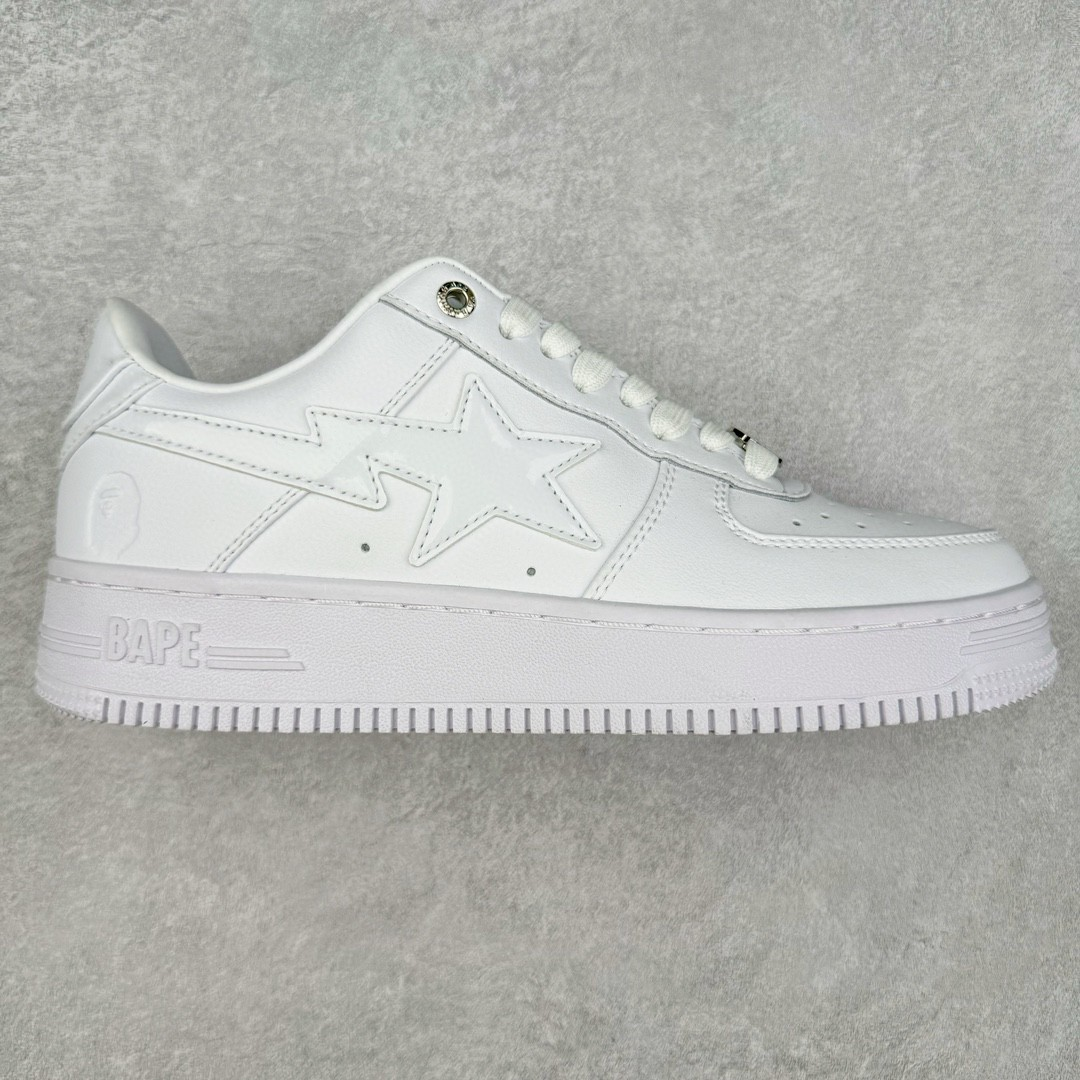 A Bathing Ape Bape Sta Low Triple White 1H70-191-006 review xan