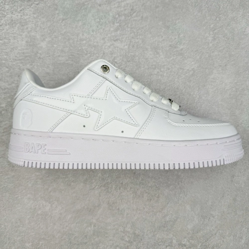 A Bathing Ape Bape Sta Low Triple White 1H70-191-006 review 