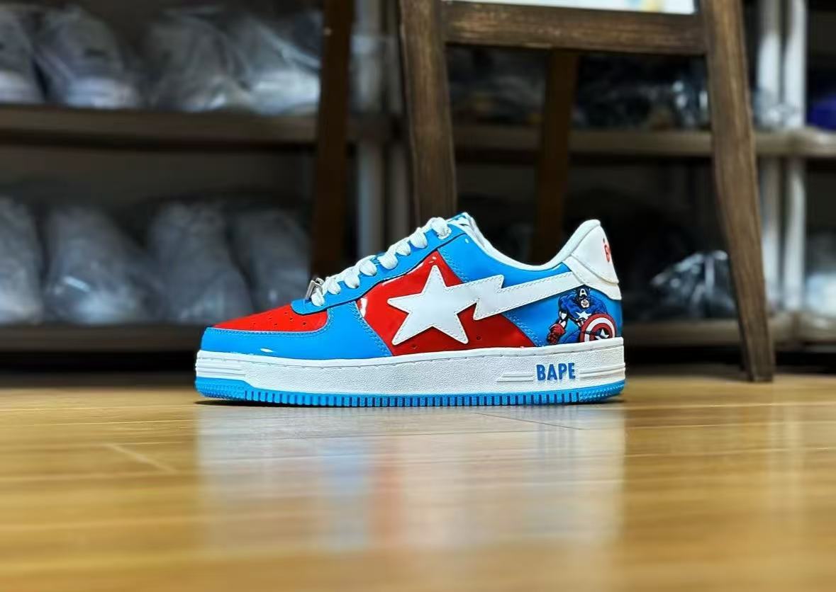 A Bathing Ape Bape Sta Low Marvel Comics Captain America   804 review Krist