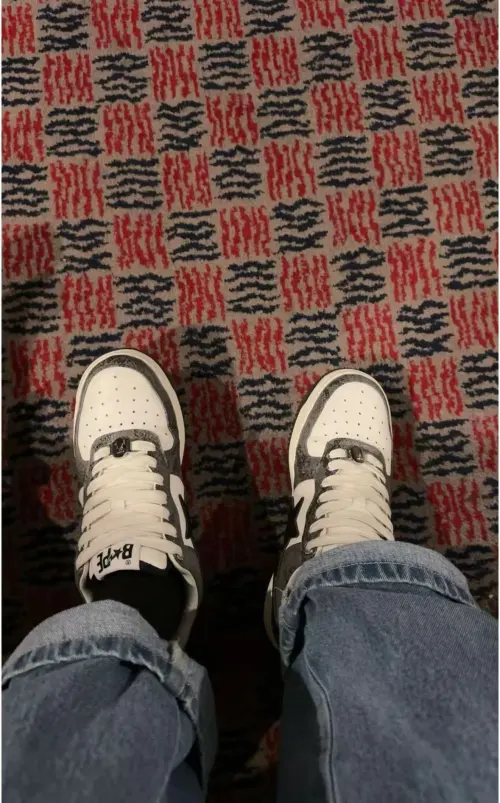 A Bathing Ape Bape Sta Low Black Black Snake Skin  1180 191 009 review 