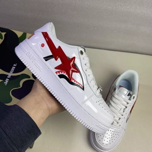 A Bathing Ape Bape Sta Low Shark White 1H30-191-012-WHT review 