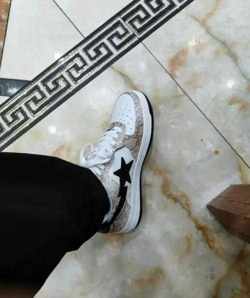 A Bathing Ape Bape Sta Snake Skin Beige 001FWI801009M_BEI review 