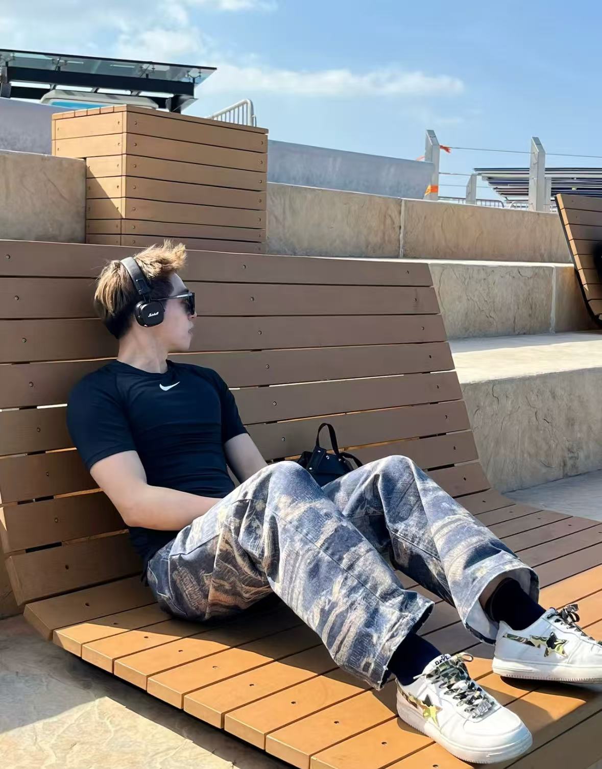 A Bathing Ape Bape Sta Low White Green Camouflage 1H20-191-045 review Car