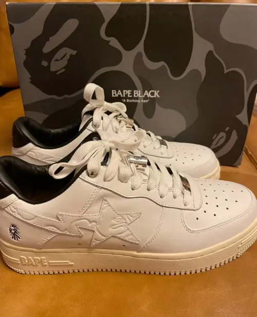 A Bathing Ape Bape Sta Black White Silver  1H70-191-022 review 