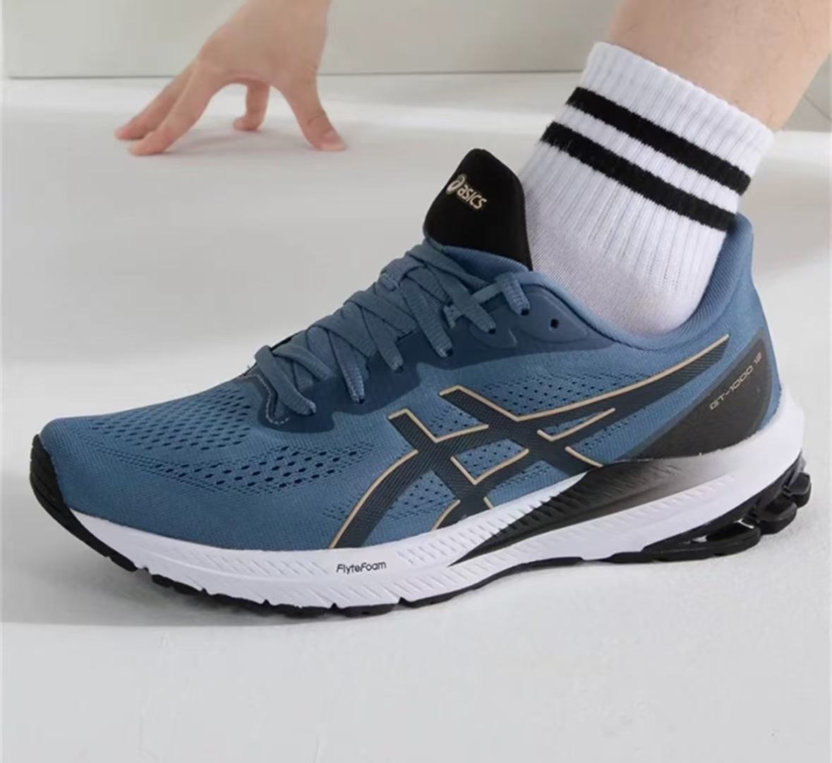  Asics GT 1000 12 'Storm Blue Dune' 1011B631-401 review shle